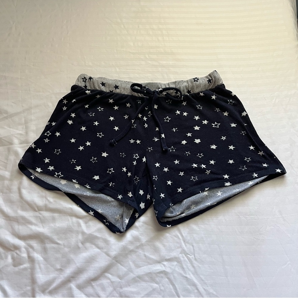 Lucky Brand Blue and White Star Dot Pajama Shorts